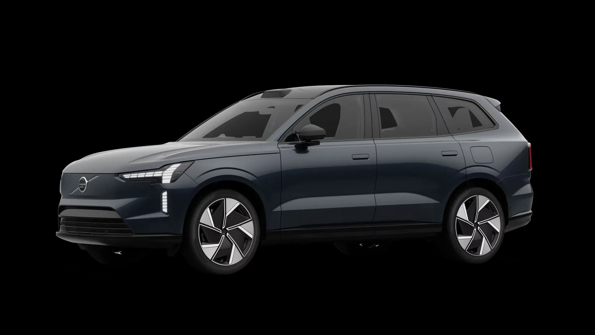 Volvo EX90 na cor Denim Blue