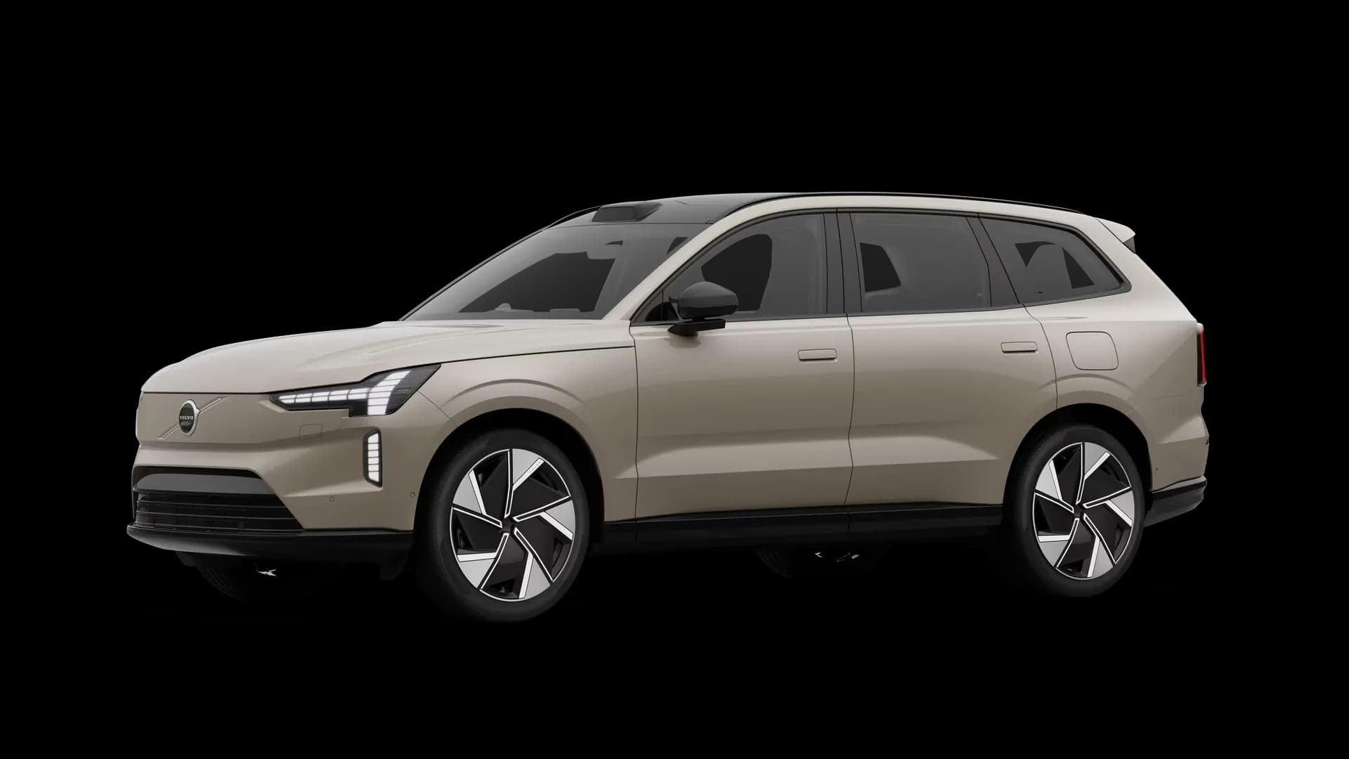 Volvo EX90 na cor Sand Dune
